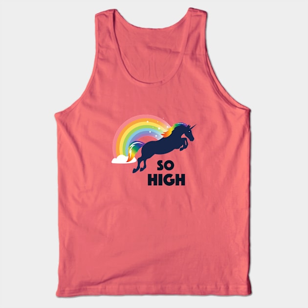 Rainbow Unicorn Flyin' High Tank Top by Buck_Red